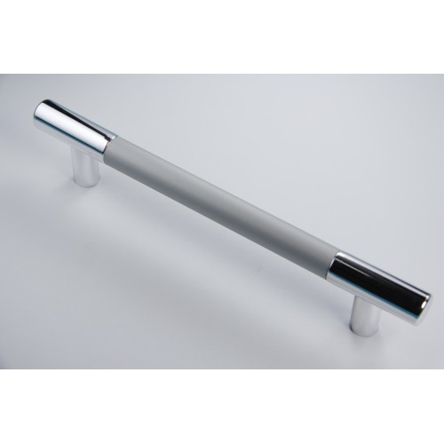 2798 Ручка С15 (128мм) хром+металлик